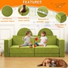 8-Piece Kids Modular Play Couch, Convertible Toddler Sofa Set with Removable Covers for Playroom or Nursery - 4 of 4