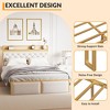 Bed Frame, Storage Headboard and 2 Storage Drawers, Upholstered Platform Bed, Noise Free, No Box Spring Needed, Easy Assembly - 4 of 4