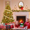 4.5/6/7.5/9 FT Pre-Lit Artificial Christmas Tree with 450 Dual-Color Lights, PVC Mixed Branches - 3 of 4