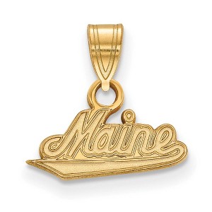 Black Bow Jewelry 14k Yellow Gold Maine Black Bears NCAA Small Pendant - 1 of 3