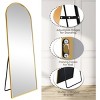 Arched Full Length Mirror, 70"x26" Free Standing Floor Mirror, Modern Full Body Mirrors with Stand - 2 of 4