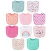 The Peanutshell Terry Baby Bib Set for Girls, 10-Pack, Feeding, Teething, Drooling, Sweet Girl - 2 of 4
