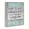 Stupell Industries Sassy Beach Body Steps, 12" x 12" - 3 of 4