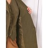 Hobemty Women's Office Dressy Blazer Casual Double Breasted Striped Suit Jacket - 4 of 4