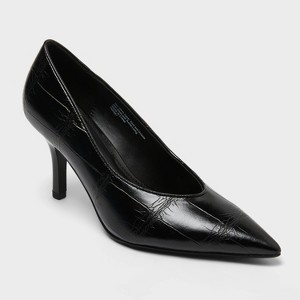 Women's Phoebe Wide Width Pointed Toe Pump Heels - A New Day
