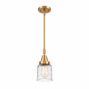 Bell - 1 Light Stem Hung Mini Pendant In Industrial Style-11.13 Inches Tall and 5 Inches Wide - 1 of 1
