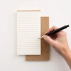 Anna-Kaci 10-Piece Minimalist Notepad Set with Kraft Covers and Tear-Off Pages 50 Pages 5.5x2.7in - 3 of 3