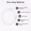Unique Bargains Metal Spring O Rings 5/8 Inch Zinc Alloy Durable Multipurpose Lightweight Buckle - 2 of 4