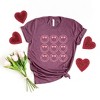 Simply Sage Market Women's Love Smiley Grid Short Sleeve Graphic Tee - 3 of 4