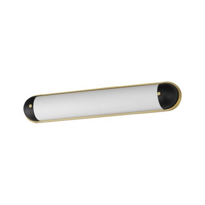 Maxim Lighting Capsule 1 - Light Vanity in  Black/Natural Aged Brass