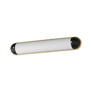 Maxim Lighting Capsule 1 - Light Vanity in  Black/Natural Aged Brass - 1 of 3