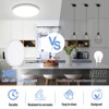Itopfox LED Flush Mount Ceiling Light Fixture, 5000K Daylight White, 2400LM, Round Flat Light for Bedroom, Non-Dimmable - 3 of 4