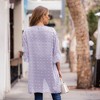 Amaryllis Women's Velvet Duster Open Front Relaxed Fit Longline Lightweight Cardigan Layering Piece - 4 of 4