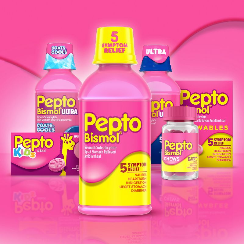 Pepto-Bismol Ultra 5 Symptom Stomach Relief Caplets - 24ct, 3 of 15