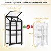 Wooden Storage Sheds,Greenhouses Near Me,Greenhouse With Wheels And Adjustable Shelves,Furniture Indoor,Outdoor Furniture -Maison Boucle - 2 of 4