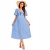 Maternity Dresses Knotted Side Slit Knee Length Dress - 3 of 4