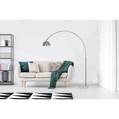 Vynxaria 81 Inch H  Shaped Steel Modern Arch Floor Lamp, Ideal for Living Room, Bedroom, Office