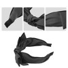 Unique Bargains Women's Double Layered Bow Knot Headband Hairband Accessories 2.6 Inch Wide 1Pc - 3 of 4