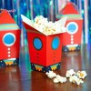 Blue Panda 24-Pack Silver Foil Space Birthday Party Favors Treat Boxes Favor Boxes, Candy Gift Bags - 2 of 4