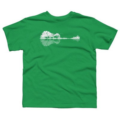 Boy's Design By Humans Nature Guitar By Maryedenoa T-Shirt