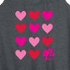 Women's - Barbie - Heart Grid Graphic Racerback Tank - 2 of 4
