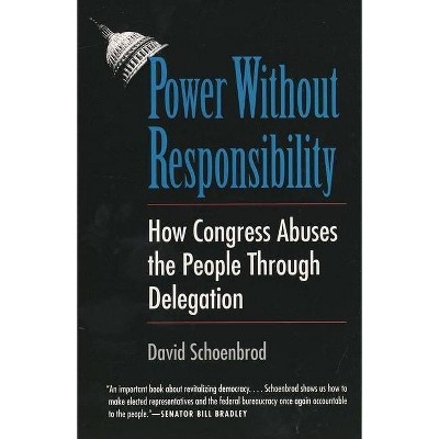 Power Without Responsibility - Large Print by  David Schoenbrod (Paperback)