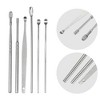 Unique Bargains Stainless Steel Ear Cleansing Tool Set with Faux Leather Packaging 6 Pcs - 3 of 4