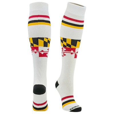 MK Socks Maryland State Flag Knee-High Athletic Baseball, Football, Soccer Socks
