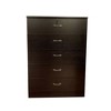 Sapphtopaz 5-Drawer Modern Dressers for Bedroom Chest of Drawers with Metal Handles Locking Top Drawer for Bedroom, Closet, Entryway, Living Room - 4 of 4