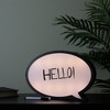 Northlight 13" Battery Operated LED Lighted Speech Bubble White Board - image 4 of 4