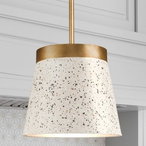 Urban Ambiance Luxury Natural Indoor Pendant,  9-3/8''H x 10"W x 10''D,  Distressed Brass Finish, UHP4901 - 1 of 4