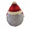 Roman 8.75 In Pudgy Owl With Santa Hat Hoot Wise Bird Garden Figurines - 3 of 3