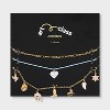 Girls' 3pk Western Heart Charms Necklace - art class™ - 2 of 4