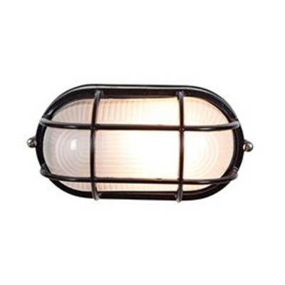 Nauticus Satin Aluminum 8.25" Wall Light with Frosted Shade