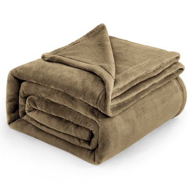 Bedsure | Flannel Blanket Solid 280GSM Soft Fuzzy Plush  Bed Blanket