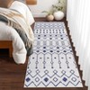 Washable Vintage Rug Non Slip Low Pile Rug Soft Throw Floor Cover Foldable Indoor Carpet for Living Room Bedroom Office - 4 of 4