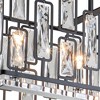 C Cattleya 5-Light Black Rectangular Island Chandelier with Faceted Crystals - 4 of 4