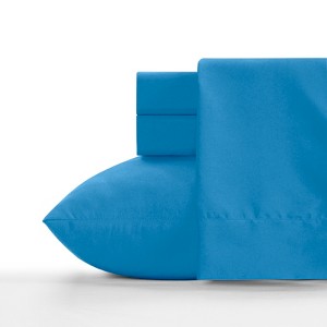 Twin Microfiber Sheet Set Cerulean Blue - Crayola