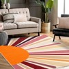 Boho Rugs Washable Kids Rug Non Slip Nursery Rug Low Pile Floor Mat Soft & Non-Shedding Sunshine Carpet Colorful Rainbow Printed Indoor Rugs - 2 of 4