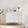 CENGHU Dresser for Bedroom with 6 Drawers, Wide Storage Organizer Unit with Fabric Bins for Bedroom with Metal Frame and Wooden Top for TV - 3 of 4