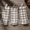 Annie Buffalo Check Portabella Button Loop Tea Towel Set of 3 - 4 of 4