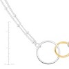 Silpada 'Pagosa' Circle Linking Station Necklace in Sterling Silver and 14K Gold Plating - 4 of 4