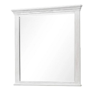 Royal Hampton Dresser Mirror, Bevel Glass, Weathered Gray Solid Wood, 40 Inch - 1 of 4