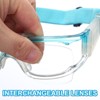 Unique Bargains PC Silicone Adjustable Strap Lightweight Professional Sports Goggles 1 Pc - 4 of 4