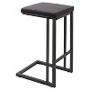 Set of 2 25" Roman Industrial Counter Height Barstool Espresso - LumiSource - image 2 of 4