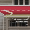 Sapphtopaz 12' x 10' Retractable Awning Manual Patio Awnings Sunshade Shelter 280gsm UV Resistant with Manual Crank Handle Aluminum Frame - 3 of 4