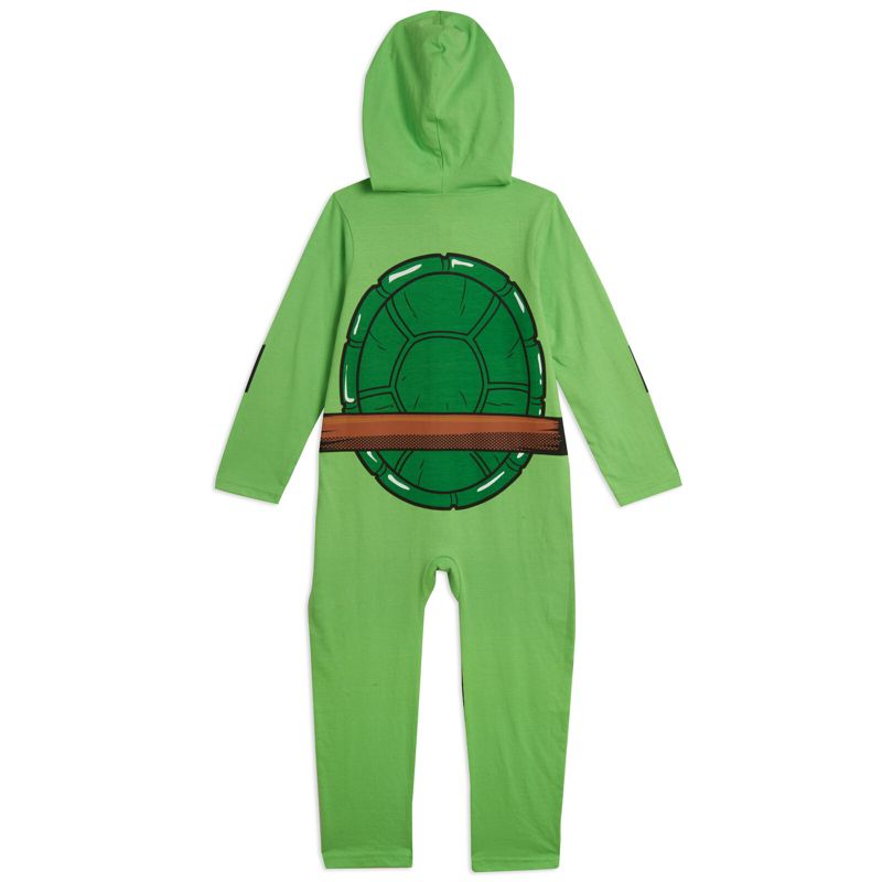 Teenage Mutant Ninja Turtles Zip Up Cosplay Costume Coverall and Masks Little Kid to Big Kid, 4 of 7
