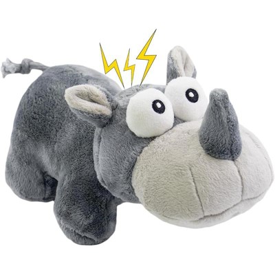 3 Pack No Stuffing Crinkle Squeaky Chew-Resistant Teething Dog Toys for Small & Medium Breeds