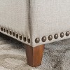 Gavin Storage Ottoman Beige - Christopher Knight Home: Upholstered Rectangular Bench with Wood Frame - 4 of 4