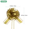 Unique Bargains Plastic Flower Ribbon Satin Gift Bow Pull Bows 12 Pcs - 3 of 4